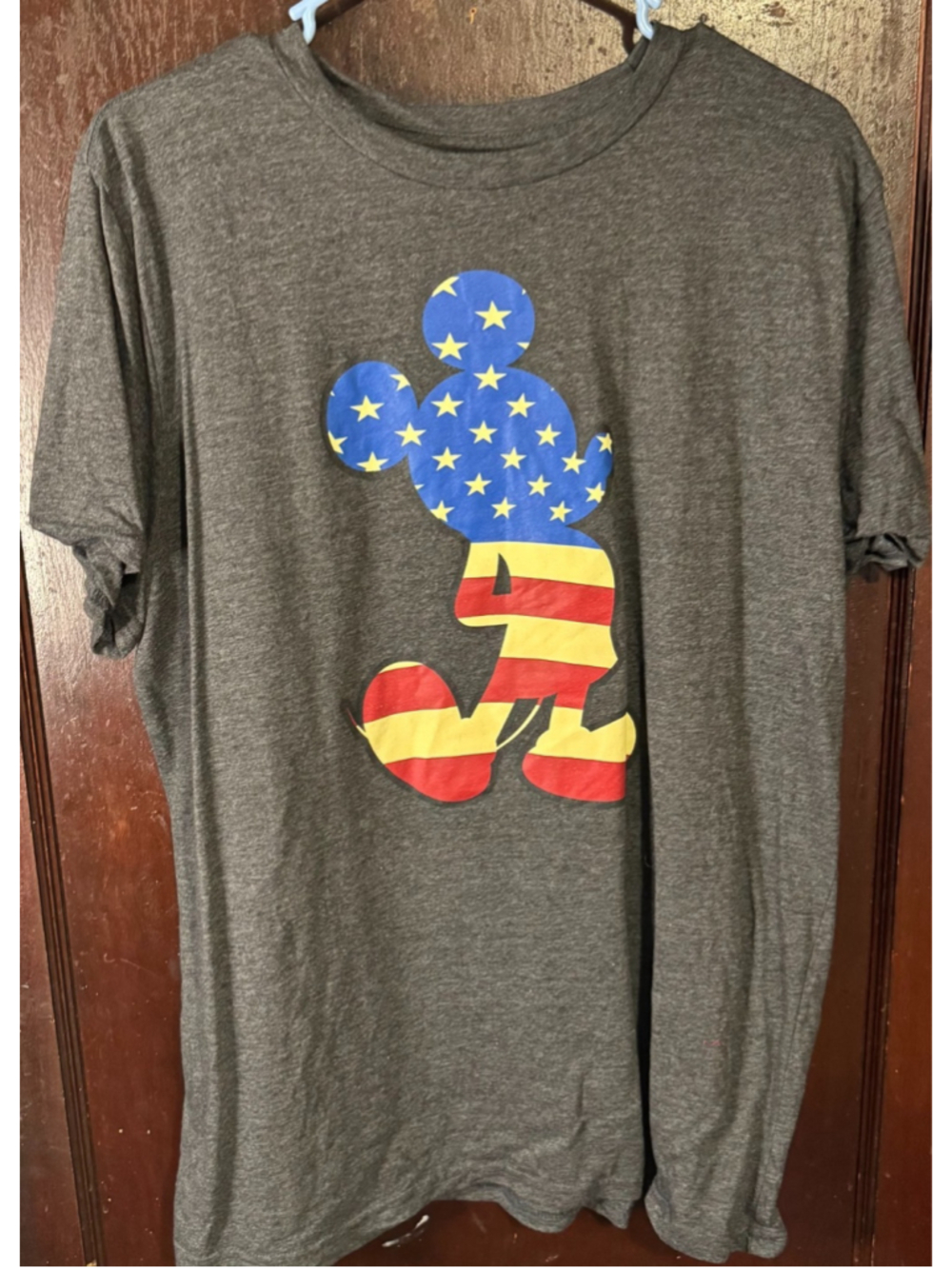Mickey Mouse Disney T Shirt Gray Men's Size XL